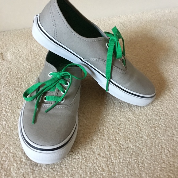 grey and green vans